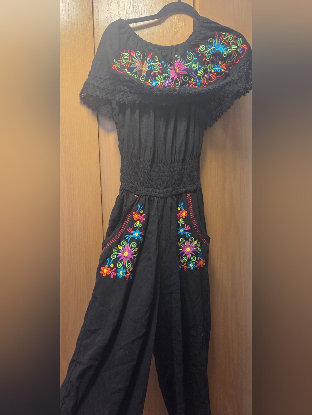 Mexican Embroidered Jumpsuit
